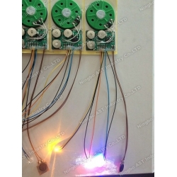 Sound module for greeting cards,vocal module,sound chip with led lights ,voice module,musical module