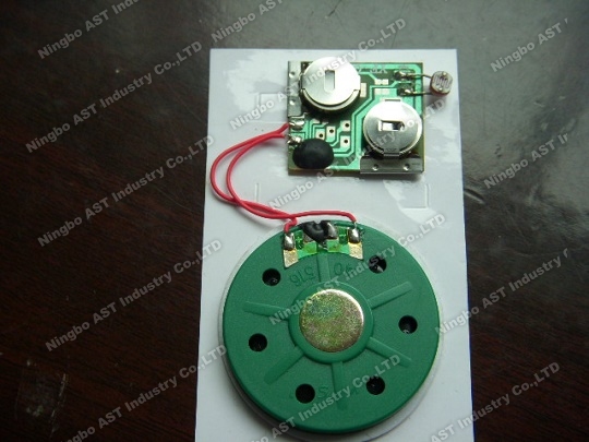 Light sensor Sound module for gift box,vocal module,sound chip,voice module for paper bag