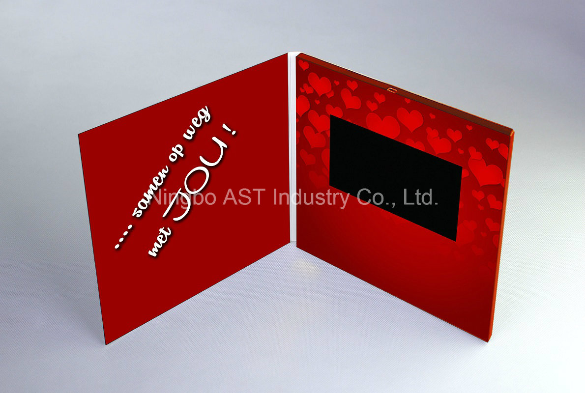 7.0inch Customized Video Card, Video Greeting Brochure, LCD Invitation Card