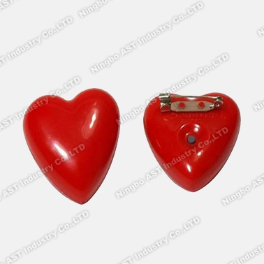 Red Heart Shape Badge, LED Flashing Badge, Promotion Gift
