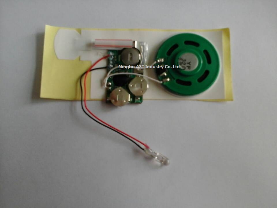 Greeting Cards Sound Module with LED, LED Sound Module, Voice Recording