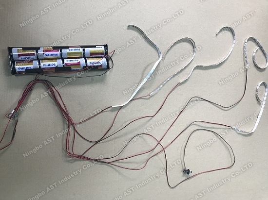 Led strips with battery holder,Led strips, LED light strips,Flexible LED Strip Light for display