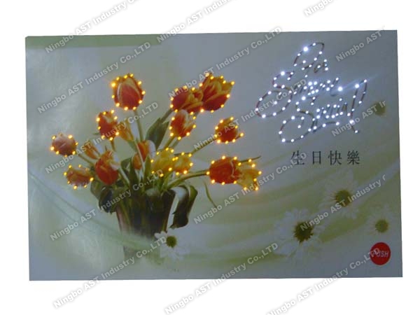 Musical Greeting Cards With LED Lights