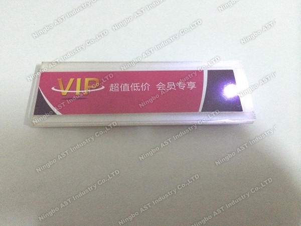 Acrylic box display with LED Module,Led Acrylic box price label