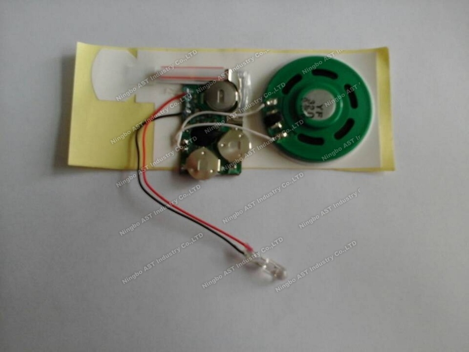 Sound module for greeting cards,vocal module,sound chip,voice module with led light